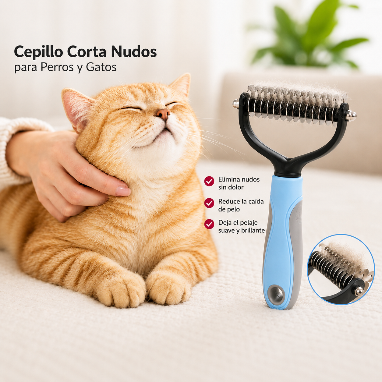 Cepillo Pelo para Mascota especial 2x1