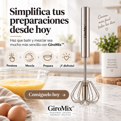 GiroMix™ ¡Haz tus mezclas más rápido y con menos esfuerzo! Oferta 2x1