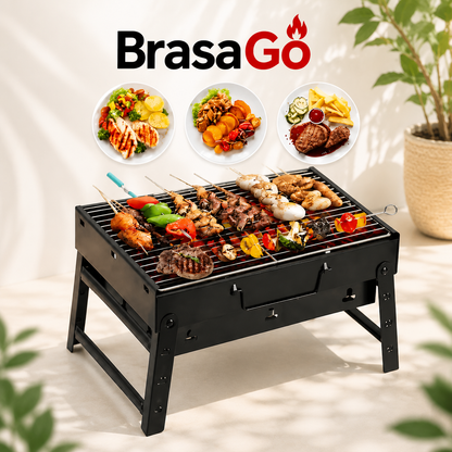 🔥 BrasaGo Parrilla Portátil Plegable