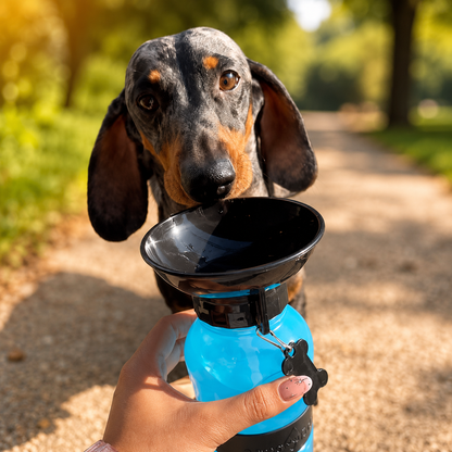 C - Botella de agua portátil para mascota